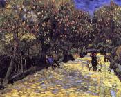 文森特 威廉 梵高 : 小径和盛开的木栗树